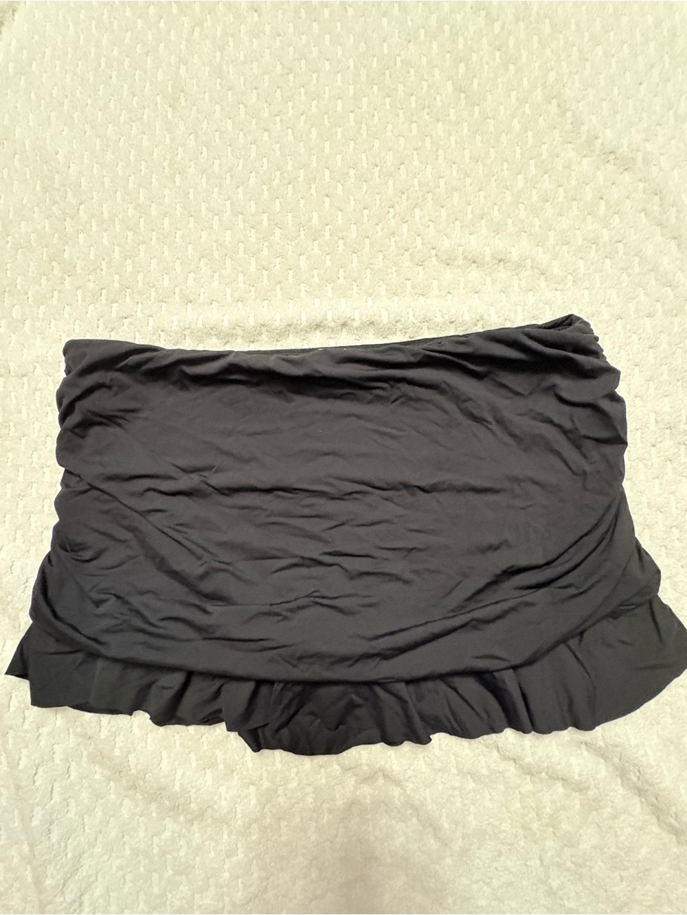 Black Ruffled swim Skirt - Women's Swim